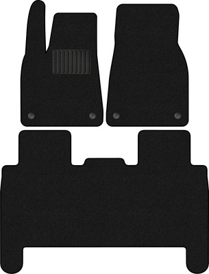 Комплект ковриков для авто Alicosta 1598_1_PR-6 для Tesla Model X I SUV/5 мест 2015-н.в. (ворс, черный) - 