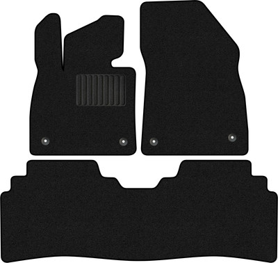 Комплект ковриков для авто Alicosta 1934_1_PR-6 для Zeekr 001 I 2021-н.в. (ворс, черный) - 