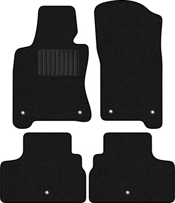 Комплект ковриков для авто Alicosta 1498_1_PR-6 для Infiniti Q50 седан 2017-н.в. (ворс, черный) - 