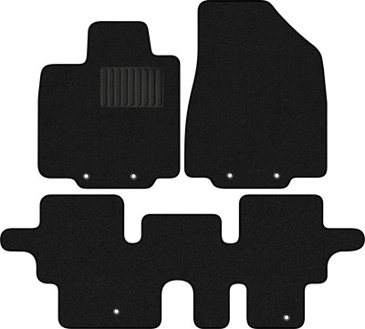 Комплект ковриков для авто Alicosta 2538_1_PR-6 для Infiniti QX60 SUV 2014-н.в. (ворс, черный) - 