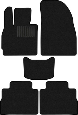 Комплект ковриков для авто Alicosta 2548_1_PR-6 для Jaecoo J8 I SUV 2024-н.в. (ворс, черный) - 