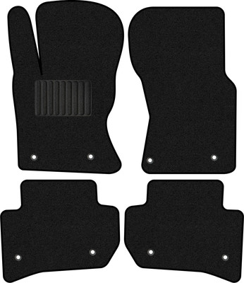 Комплект ковриков для авто Alicosta 0532_1_PR-6 для Jaguar F-Pace I SUV/X751 2015-н.в. (ворс, черный) - 