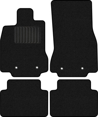 Комплект ковриков для авто Alicosta 0536_1_PR-6 для Jaguar XF I седан/Х250 2007-2016 (ворс, черный) - 