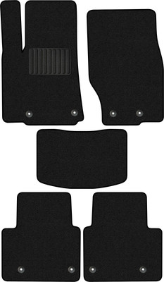 Комплект ковриков для авто Alicosta 2553_1_PR-6 для Jeep Grand Cherokee V SUV/Short 5мест 2021-н.в. (ворс, черный) - 