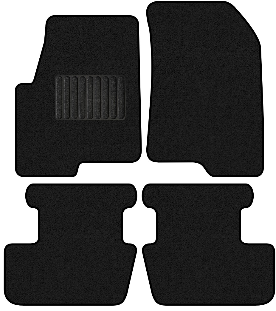 Комплект ковриков для авто Alicosta 2556_1_PR-6 для Jeep Liberty I SUV/MK74 2006-2011 (ворс, черный) — фото 1