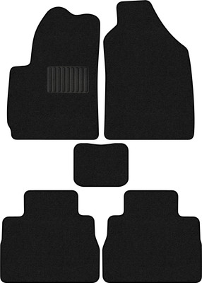 Комплект ковриков для авто Alicosta 2560_1_PR-6 для Jetour X70 Plus I SUV 2020-н.в. (ворс, черный) - 