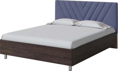 Односпальная кровать Proson Ora 90x200 (дуб кантербери/Teddy 318 мокрый асфальт) - 