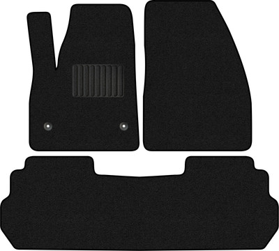 Комплект ковриков для авто Alicosta 2582_1_PR-6 для Cadillac XT6 SUV 2019-н.в. (ворс, черный) - 