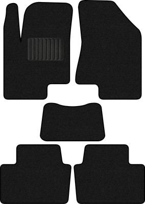 Комплект ковриков для авто Alicosta 2589_1_PR-6 для Changan CS35 Plus I SUV 2021-н.в. (ворс, черный) - 
