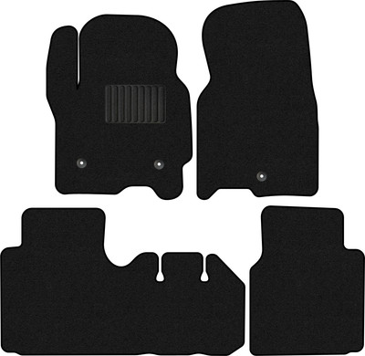 Комплект ковриков для авто Alicosta 2622_1_PR-6 для Chevrolet Tahoe V SUV/GMT T1XX 2021-н.в. (ворс, черный) - 