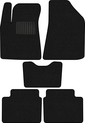 Комплект ковриков для авто Alicosta 2600_1_PR-6 для Changan Lamore I 2023-н.в. (ворс, черный) - 