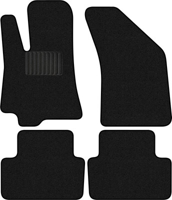 Комплект ковриков для авто Alicosta 2640_1_PR-6 для Daewoo Sens cедан/T100 2002-2007 (ворс, черный) - 