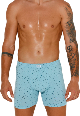 Трусы мужские Mark Formelle 411155 (р.102-112, узор на серо-голубом/декор) -