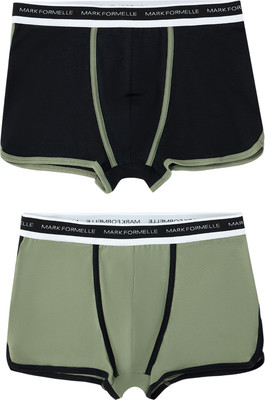 Комплект мужских трусов Mark Formelle 411165-2 (р.110-120, холодный хаки/черный) -