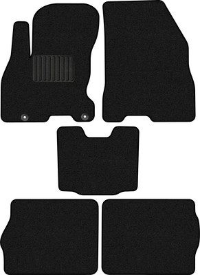 Комплект ковриков для авто Alicosta 2650_1_PR-6 для Evolute i-Pro I седан 2022-н.в. (ворс, черный) - 