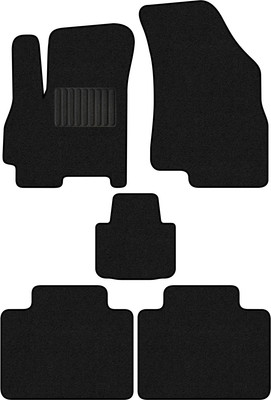 Комплект ковриков для авто Alicosta 2655_1_PR-6 для EXEED LX I SUV 2017-н.в (ворс, черный) - 