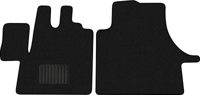 Комплект ковриков для авто Alicosta 3005_1_PR-6 для Fiat Ducato II автобус/244 2002-2012 (ворс, черный) - 