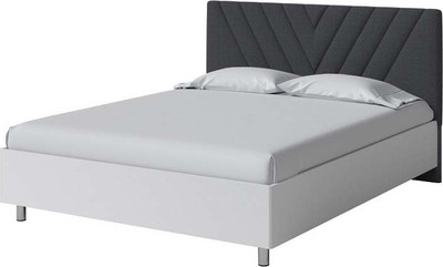 Односпальная кровать Proson Ora 90x200 (белый/Sohu графит) - 