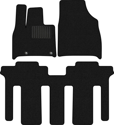 Комплект ковриков для авто Alicosta 3014_1_PR-6 для GAC M8 II минивэн 2022-н.в. (ворс, черный) - 