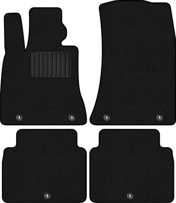 Комплект ковриков для авто Alicosta 3016_1_PR-6 для Genesis G80 2020-н.в. (ворс, черный) - 