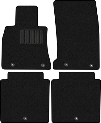 Комплект ковриков для авто Alicosta 3017_1_PR-6 для Genesis G90 седан/HI 2018-н.в. (ворс, черный) - 