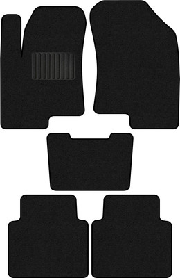 Комплект ковриков для авто Alicosta 1802_1_PR-6 для Haval Jolion 4WD I SUV 2020-н.в. (ворс, черный) - 