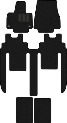 Комплект ковриков для авто Alicosta 3030_1_PR-6 для HiPhi X I SUV 2020-н.в. (ворс, черный) - 