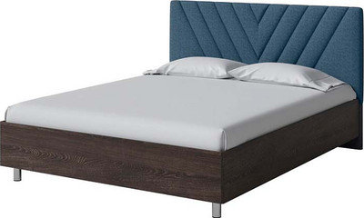 Полуторная кровать Proson Ora 140x200 (дуб кантербери/Selfie глубокий синий) - 