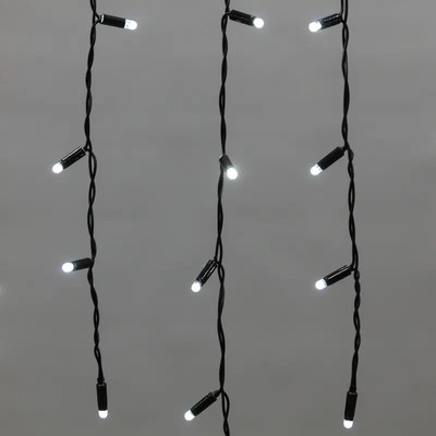 Светодиодная бахрома Neon-Night Айсикл 255-032 (2.4x0.6м, белый) - 