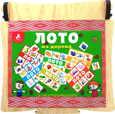 Развивающая игра Мастер Вуд Лото / DL1 -