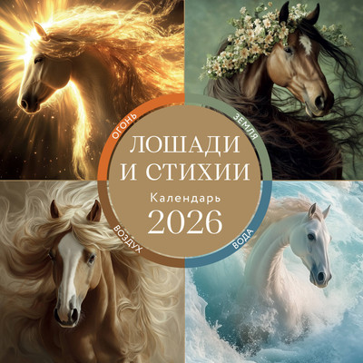 Календарь настенный Эксмо Лошади и стихии. 2026 год (9785042170102) - 