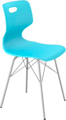 Стул Sheffilton SHT-ST58/S64 A5-7 (голубой/хром) - 