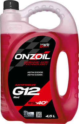 Антифриз Onzoil G12 (4.5л, красный) - 