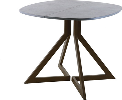 Обеденный стол AMC Elite Е20(900) D7 (коричневый/бетон чикаго светло-серый) - 