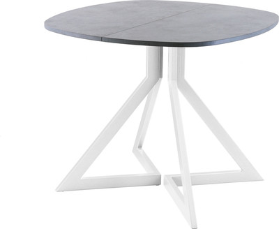 Обеденный стол AMC Elite Е20(800) D7 (белый/бетон чикаго светло-серый) -