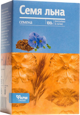 Пищевая добавка Фармгрупп Семя льна (100г) - 