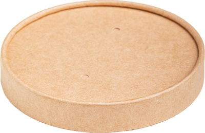 Набор крышек для контейнеров OSQ Round Bowl kraft lid (450шт) - 