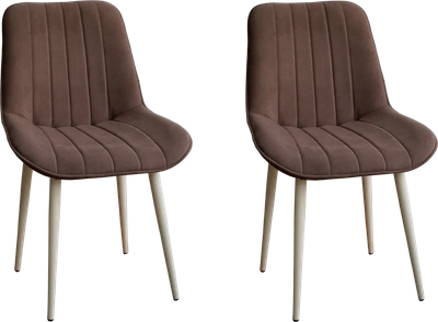 Набор стульев ДСВ Канцлер (2 шт, шоколад/опора бежевая) - 