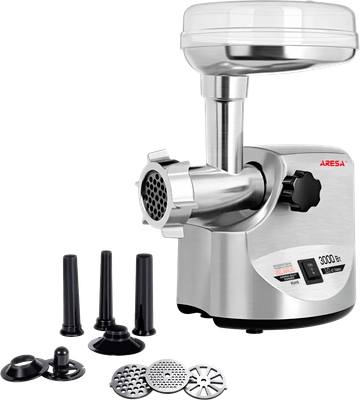 Мясорубка электрическая Aresa И насадка овощерезка AR-3803 / AR-2105 - 