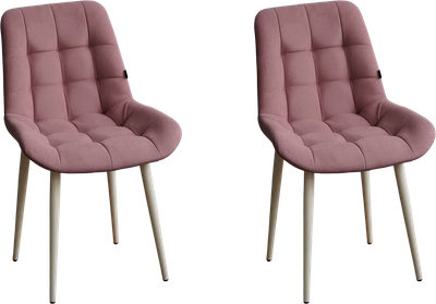 Набор стульев ДСВ Президент (2 шт, пудра/опора бежевая) - 