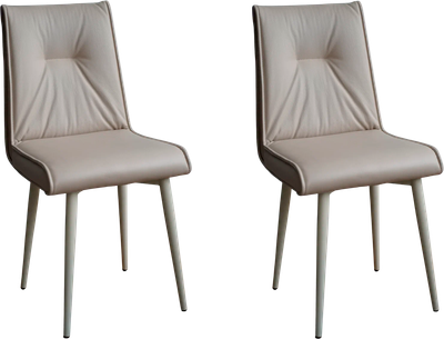 Набор стульев ДСВ Сенатор (2 шт, кожа бежевая/опора бежевая) - 