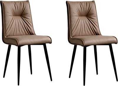 Набор стульев ДСВ Сенатор (2 шт, кожа/шоколад) - 