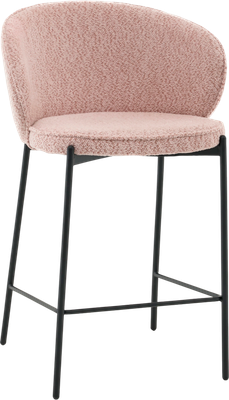 Стул барный Stool Group Тисдейл / LV-115-S390-01 (букле розово-персиковый) -
