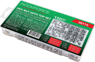 Гайка RockForce RF-06775 (62174), (150шт) - 