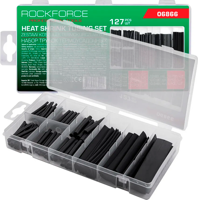 Набор трубок термоусаживаемых RockForce RF-06866 (62181) -