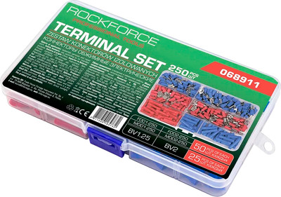 Набор наконечников и гильз для кабеля RockForce RF-068911 (62217), (250пр) - 