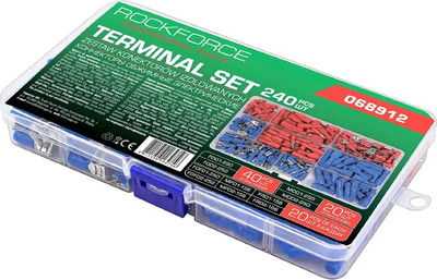 Набор наконечников и гильз для кабеля RockForce RF-068912 (62218), (240пр) - 