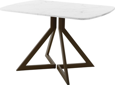 Обеденный стол AMC Elite Е20(1100) D2 (коричневый/мрамор кристалл) - 