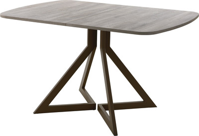 Обеденный стол AMC Elite Е20(1100) D2 (коричневый/дуб уайт-ривер песочно-бежевый) - 