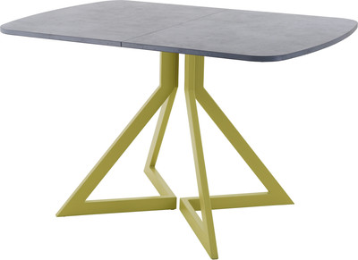 Обеденный стол AMC Elite Е20(1100) D2 (золото/бетон чикаго светло-серый) - 